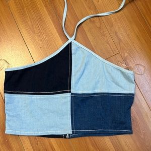 Jean Patch Top